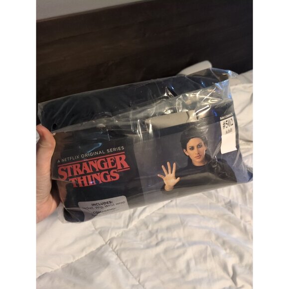 Rubie's Stranger Things Eleven Costume Adult Small Jacket Wig WristStrap Cosplay - Picture 2 of 3